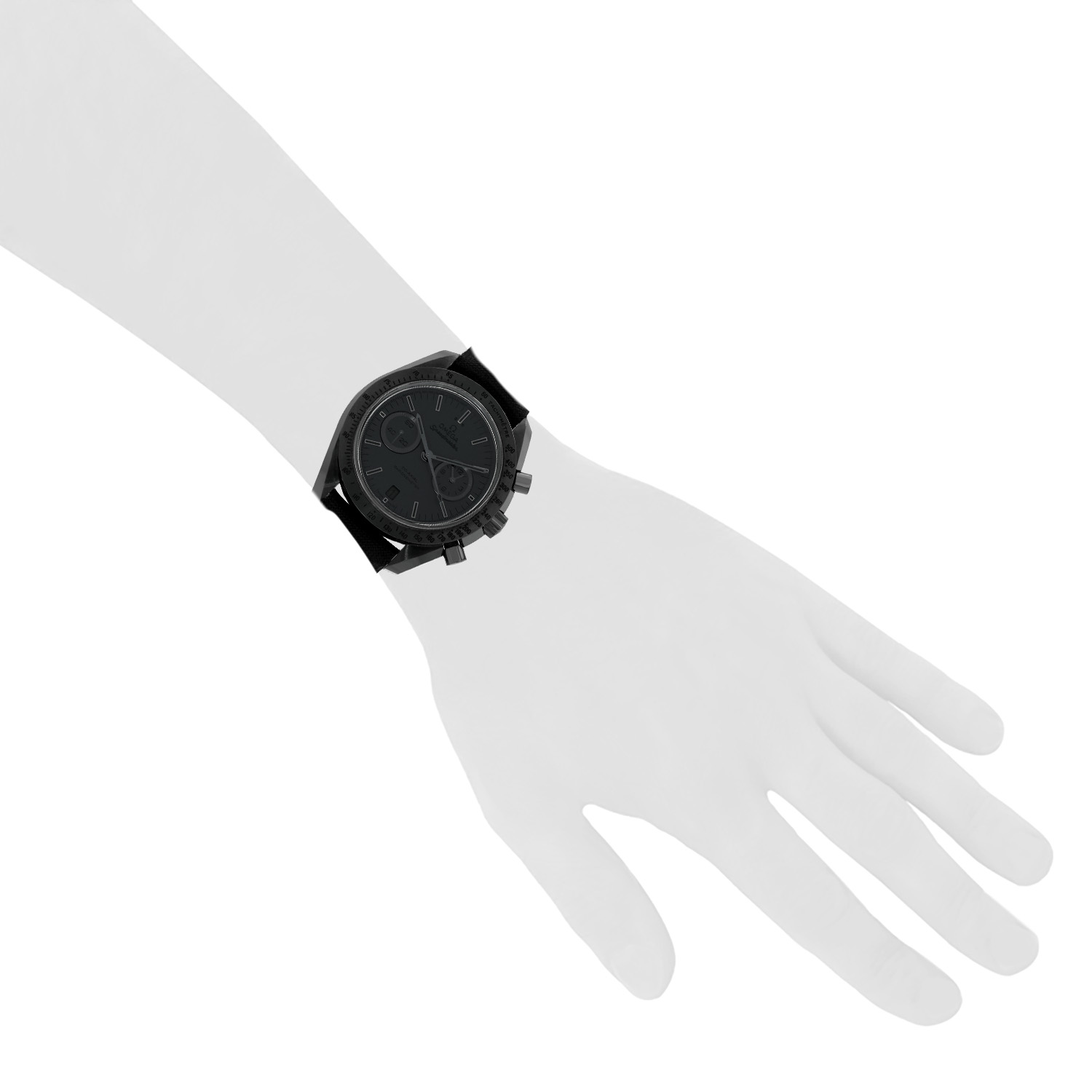 Montre Omega Dark Side of the Moon en céramique noire Ref: Omega - 311.92.44.51.01.005  Vers 2020 - Detail D1