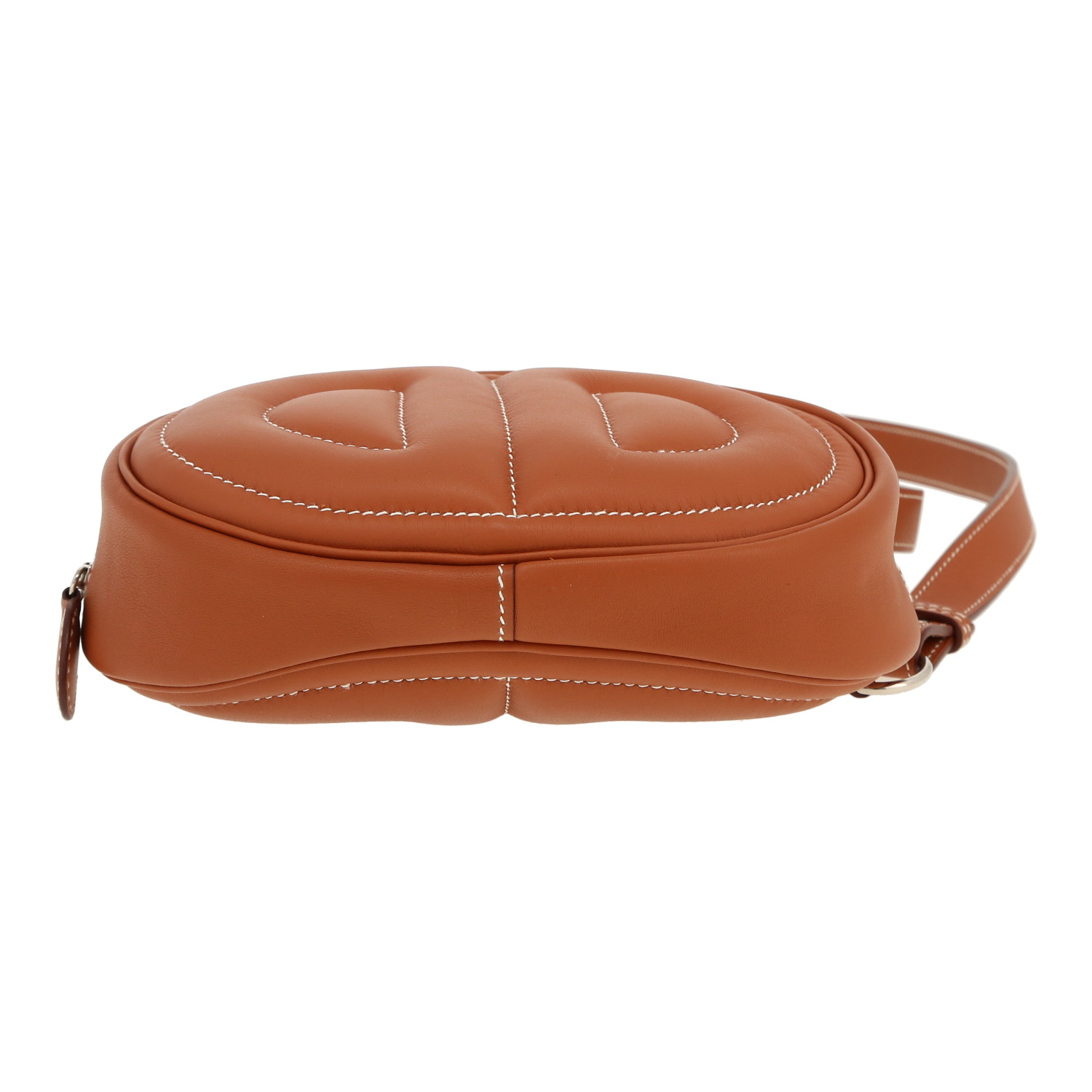Hermès  In-The-Loop clutch-belt  in gold Swift leather - Detail D1