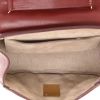 Chloé  Drew shoulder bag  in burgundy leather - Detail D3 thumbnail