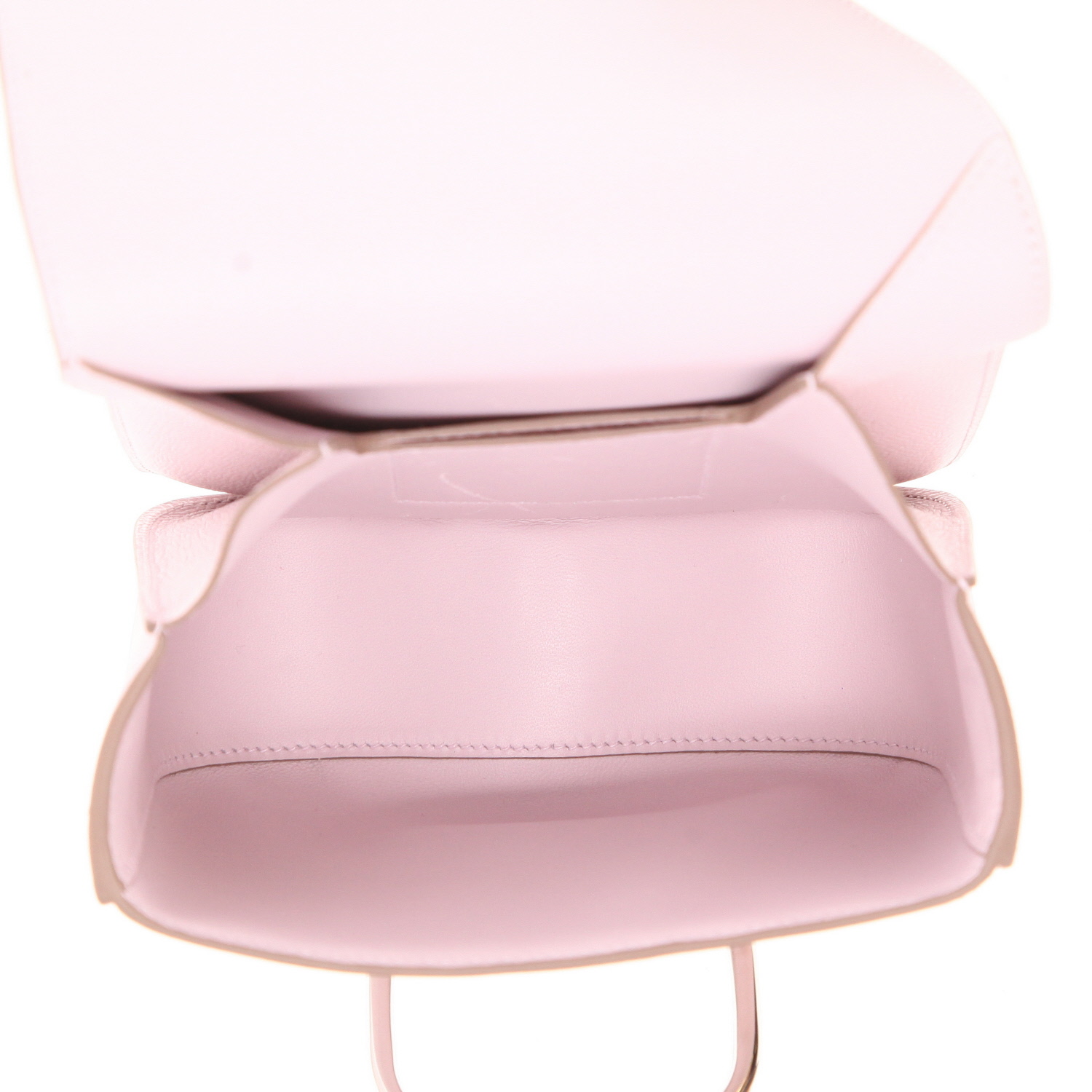 Sac bandoulière Hermès  Della Cavalleria en cuir epsom Mauve Sylvestre - Detail D3