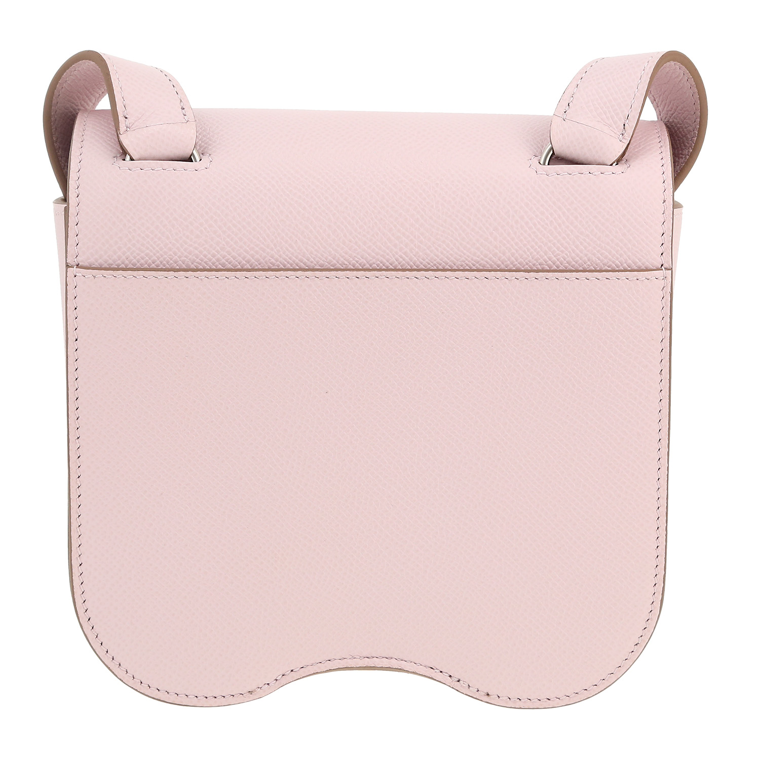 Hermès Della Cavalleria shoulder bag in Mauve Sylvestre epsom leather - Detail D4