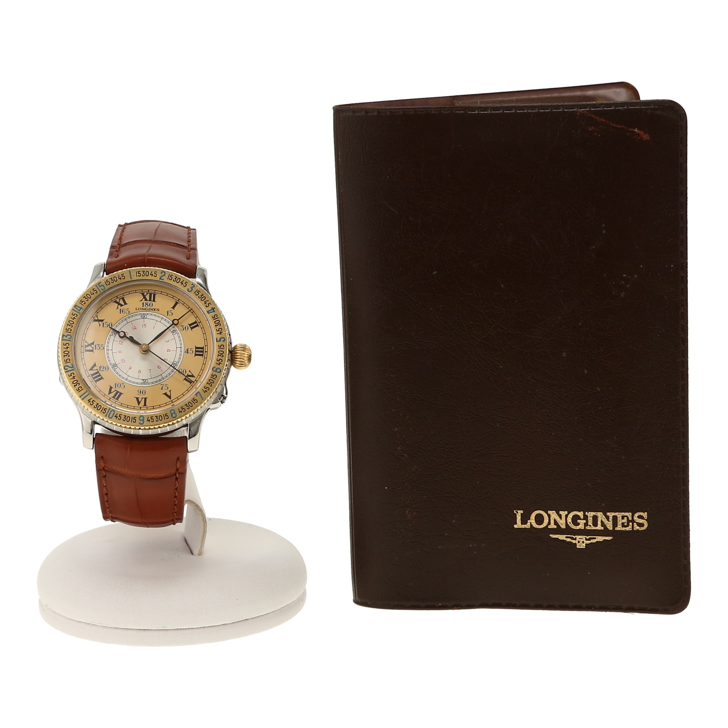 Reloj Longines Lindbergh Hour Angle de oro y acero Ref: Longines - 6285240  Circa 1993
