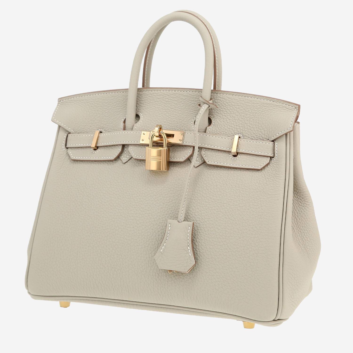 Hermès  Birkin 25 cm handbag  in Gris Perle togo leather