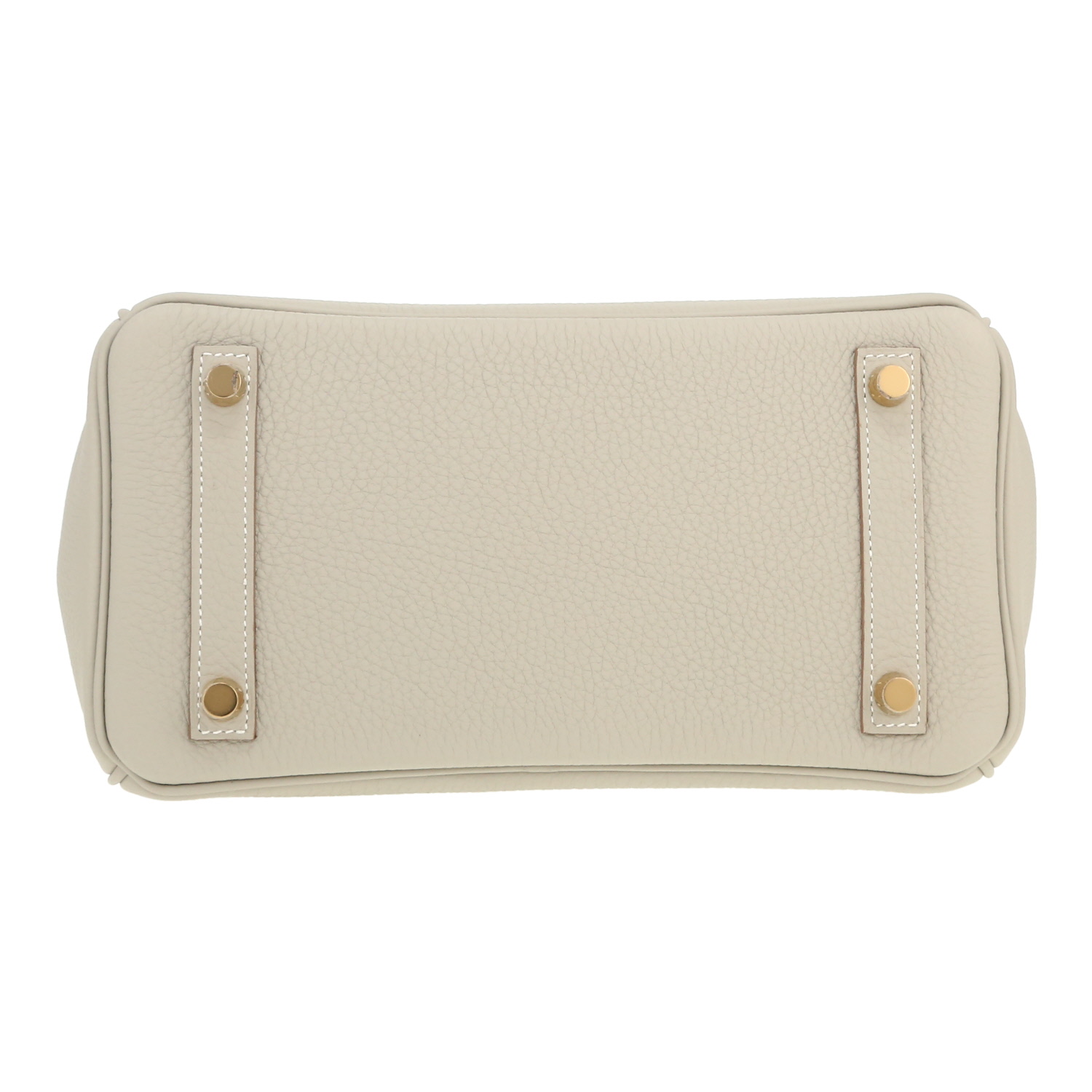 Hermès  Birkin 25 cm handbag  in Gris Perle togo leather - Detail D1