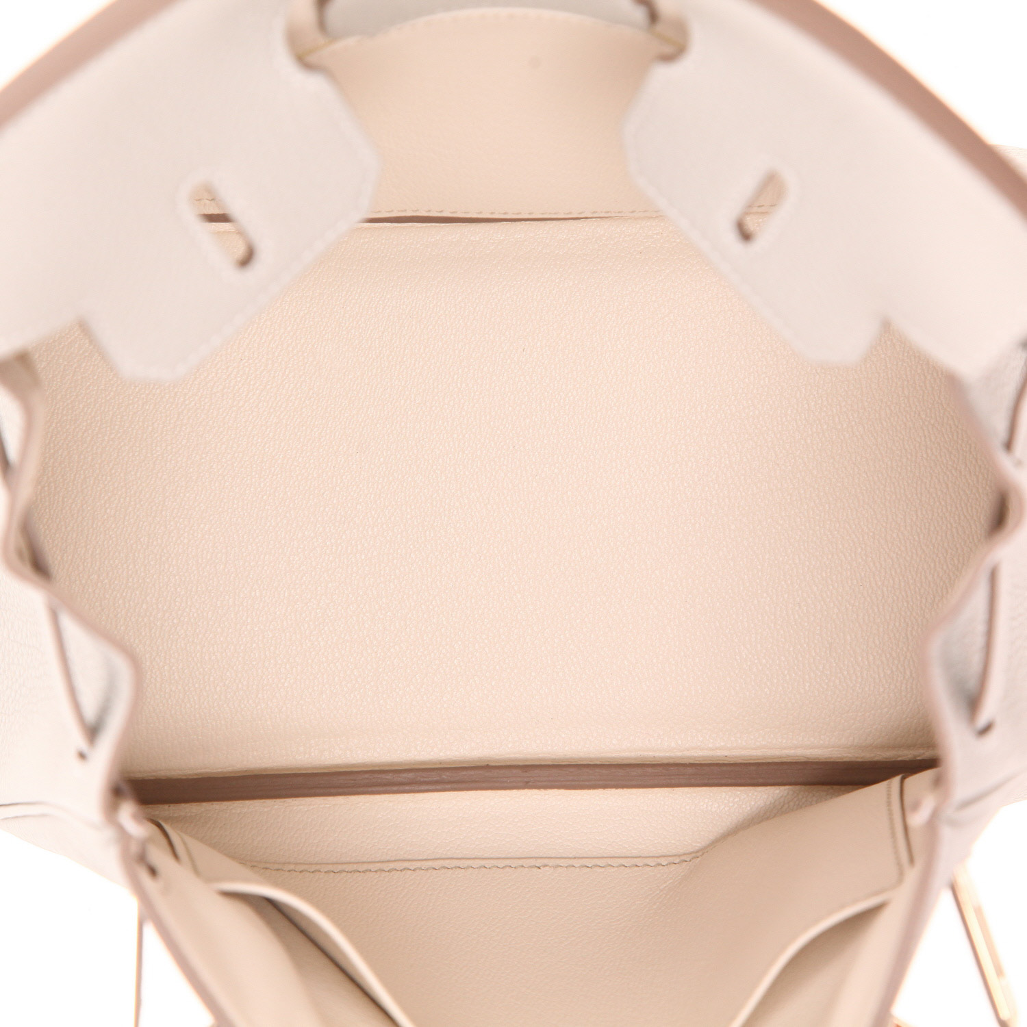 Sac à main Hermès  Birkin 25 cm en cuir togo Gris Perle - Detail D3