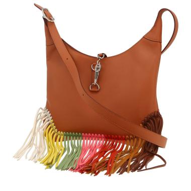 Sac à main Hermès  Trim Anate en cuir Swift gold et cuir multicolore