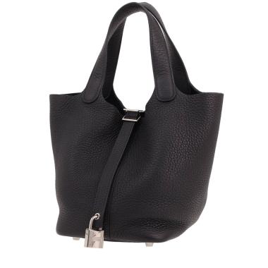 Sac à main Hermès  Picotin 18 cm en cuir togo Bleu Caban