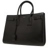 Bolso de mano Saint Laurent  Sac de jour modelo mediano  en cuero negro - 00pp thumbnail