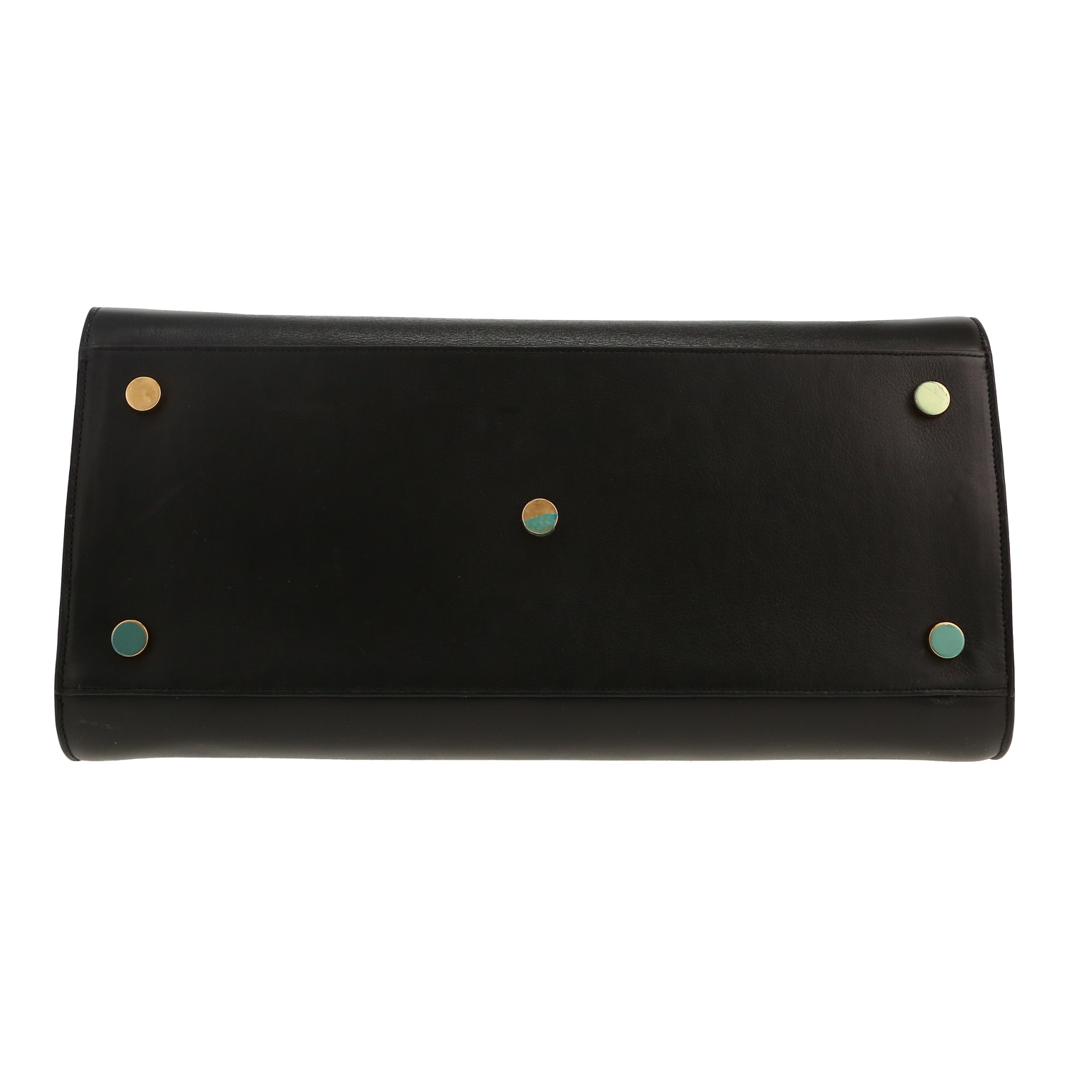 Sac à main Saint Laurent  Sac de jour moyen modèle  en cuir noir - Detail D1