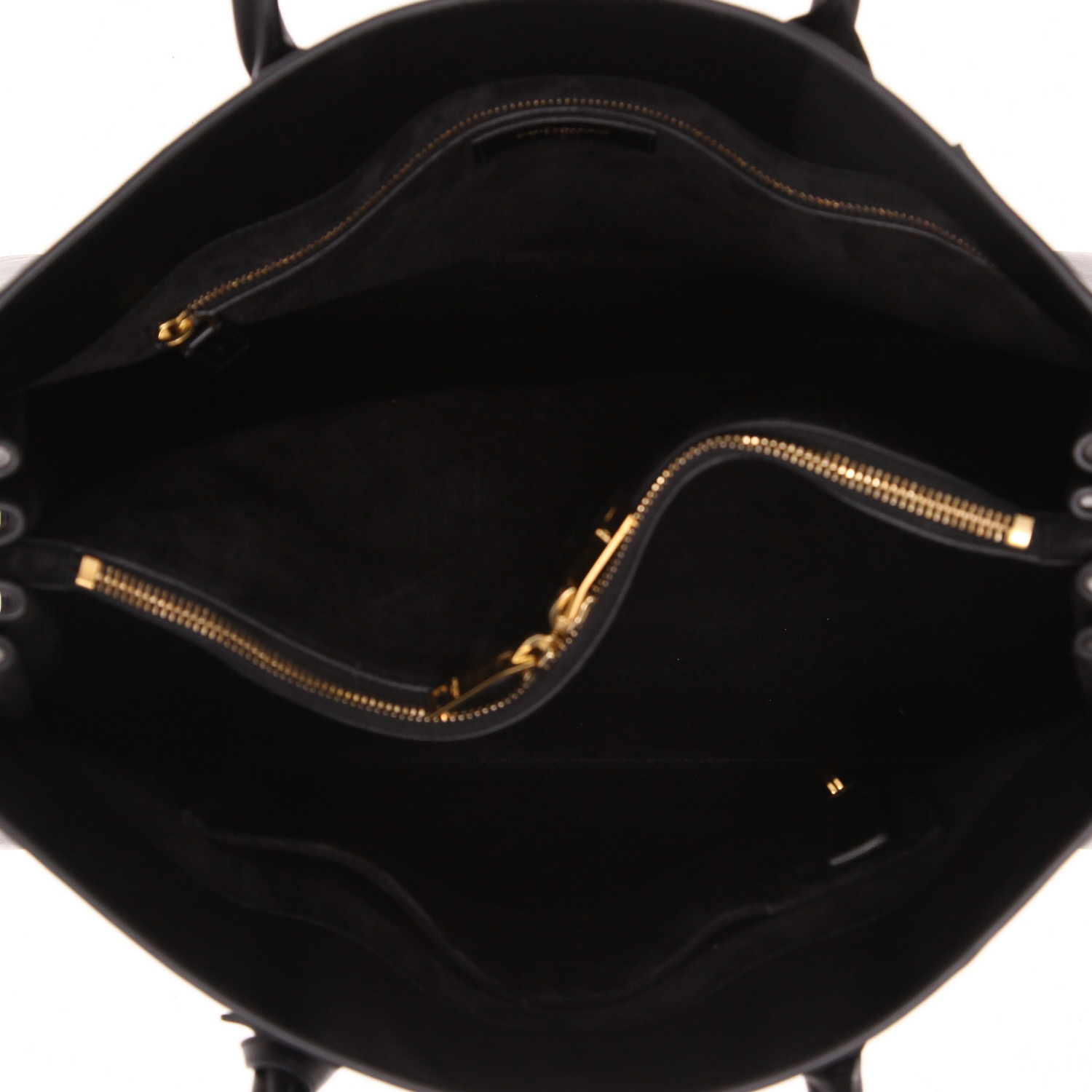 Saint Laurent Sac de jour medium model handbag in black leather - Detail D3