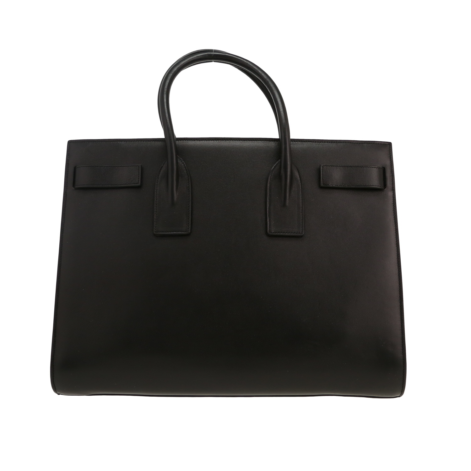 Saint Laurent Sac de jour medium model handbag in black leather - Detail D4