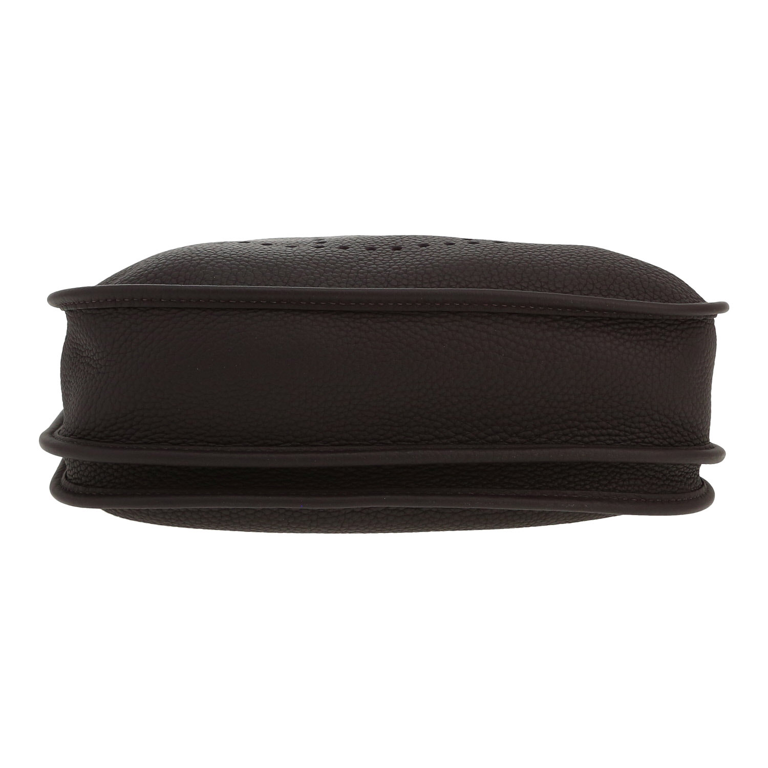 Sac bandoulière Hermès  Evelyne III en cuir togo Prunoir - Detail D1