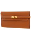 Billetera Hermès  Kelly wallet en cuero epsom color oro - 00pp thumbnail