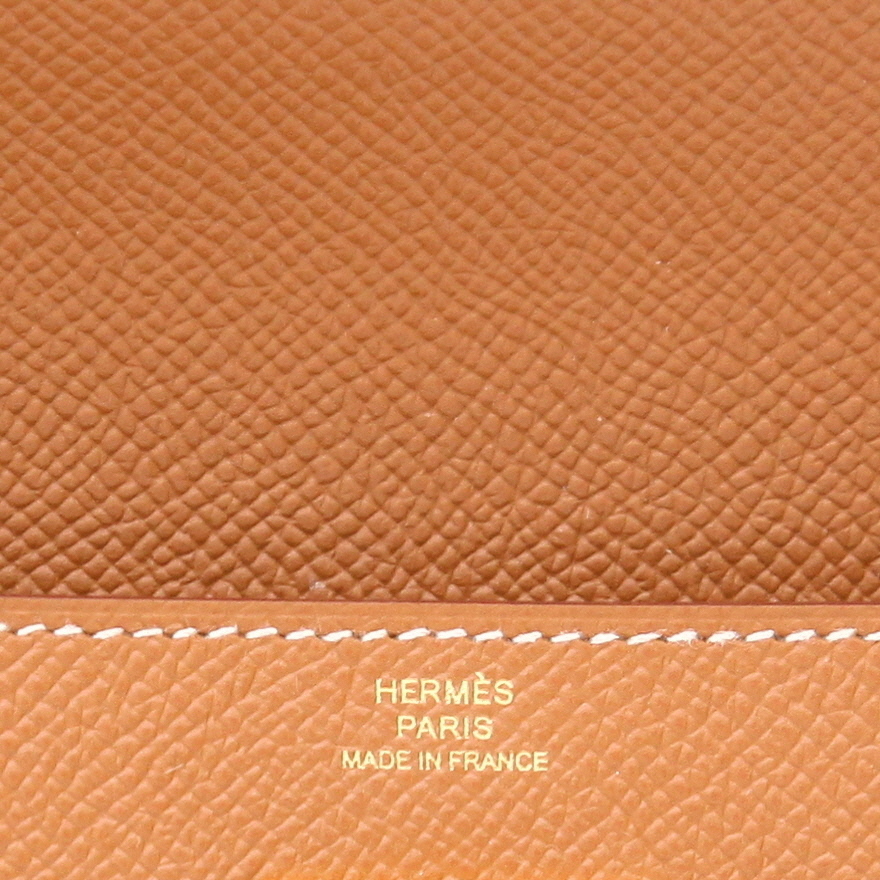 Hermès  Kelly wallet wallet  in gold epsom leather - Detail D2