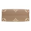 Louis Vuitton  Onthego small model  shopping bag  in beige two tones  empreinte monogram leather - Detail D1 thumbnail