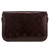 Borsa Louis Vuitton  Rodeo Drive in pelle verniciata monogram plum e pelle naturale - Detail D4 thumbnail