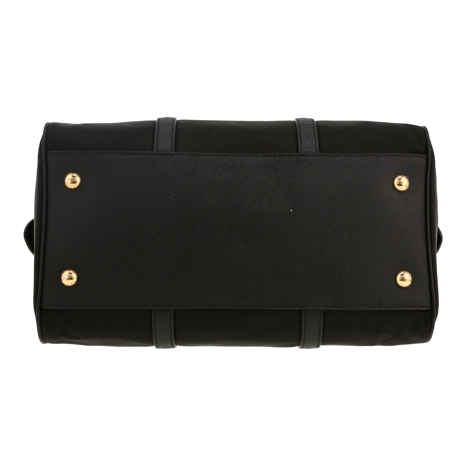 Sac bandoulière Prada  Re-Edition 1978 en toile et cuir noir - Detail D1