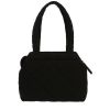 Borsa Chanel  Vintage in tela jersey nera - Detail D4 thumbnail