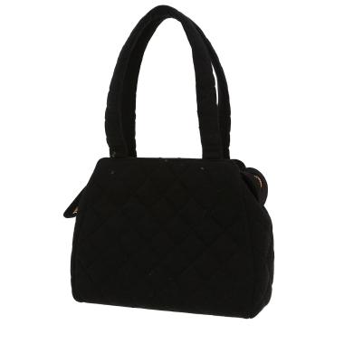 Sac à main Chanel  Vintage en toile jersey noire
