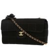 Borsa a tracolla Chanel  Choco bar in raso nero - 00pp thumbnail