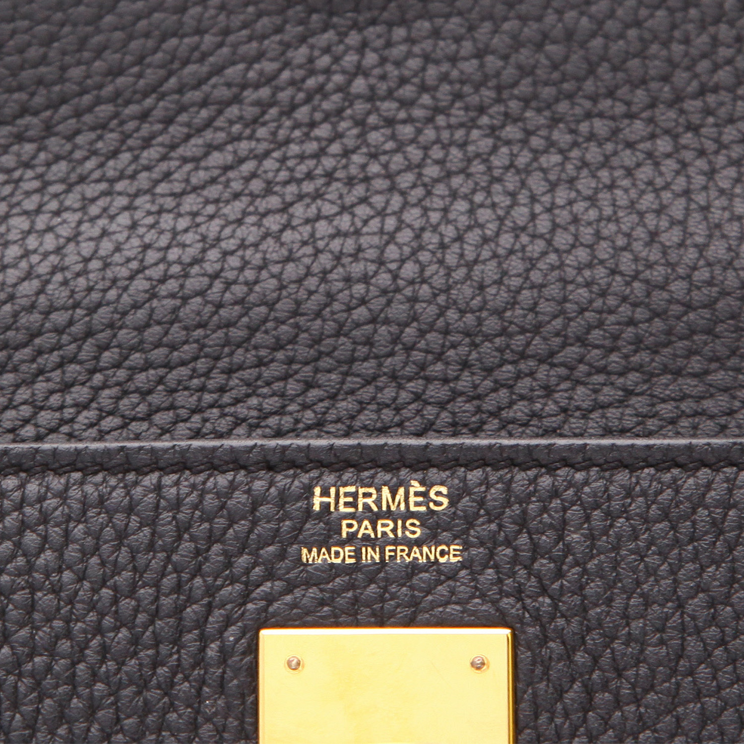 Sac à main Hermès  Kelly 32 cm en cuir togo noir - Detail D2