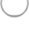 Hald-rigid Boucheron Grains de Raisins linked necklace in white gold - 00pp thumbnail