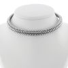 Collier ras de cou semi-rigide Boucheron Grains de Raisins en or blanc - 360 thumbnail