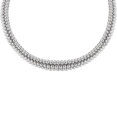 Collier ras de cou semi-rigide Boucheron Grains de Raisins en or blanc