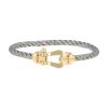 Fred Force 10 large model bracelet in yellow gold and stainless steel - 00pp thumbnail