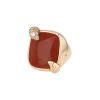 Pomellato Ritratto medium model ring in pink gold, jasper and diamonds - 00pp thumbnail