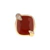 Pomellato Ritratto medium model ring in pink gold, jasper and diamonds - 360 thumbnail