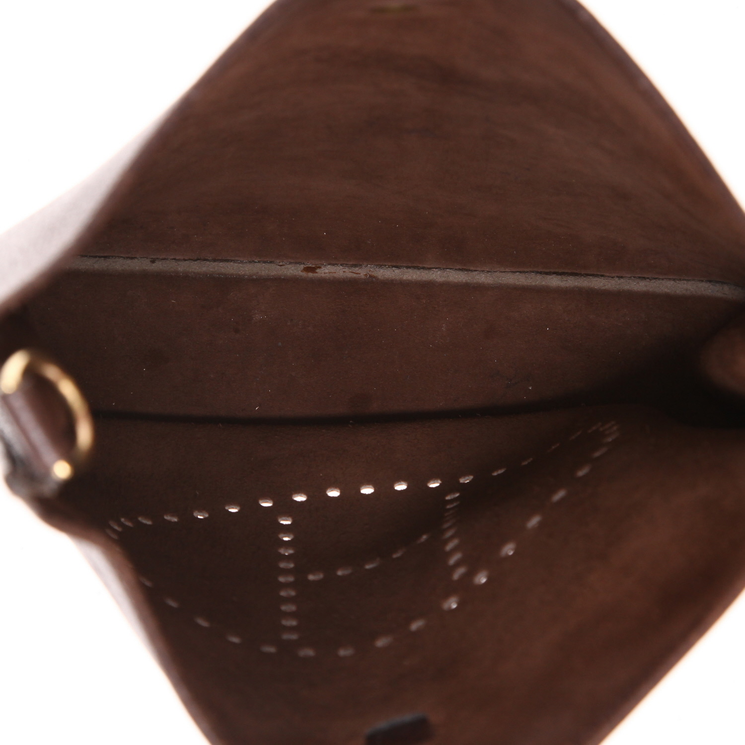 Hermès Evelyne shoulder bag in brown leather taurillon clémence - Detail D3