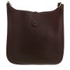 Hermès  Evelyne shoulder bag  in brown leather taurillon clémence - Detail D4 thumbnail