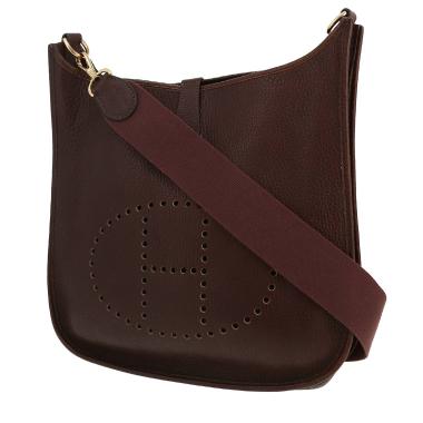 Bolso bandolera Hermès  Evelyne en cuero taurillon clémence marrón