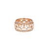 Anello a fascia Tiffany & Co Victoria in oro rosa e diamanti - 360 thumbnail