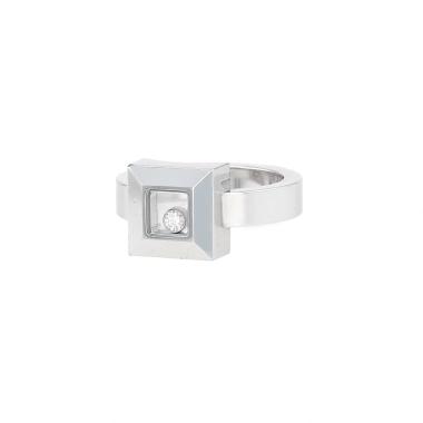 Bague Chopard Happy Diamonds en or blanc et diamant