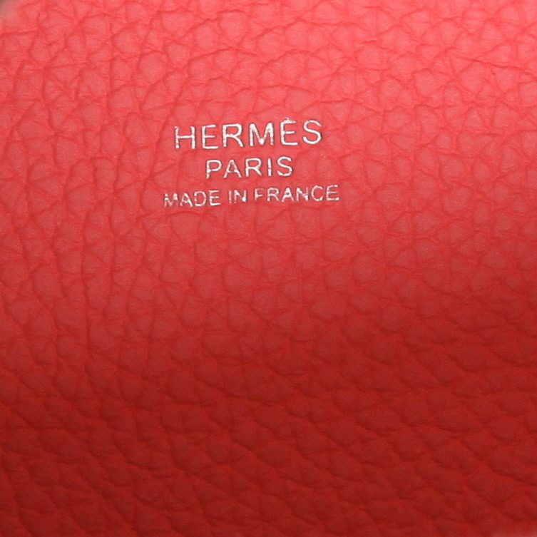 Borsa Hermès  Picotin 22 cm in pelle togo Rose Lipstick - Detail D2