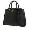 Bolso de mano Prada  Lux Tote en cuero saffiano negro - 00pp thumbnail