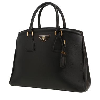 Prada  Lux Tote handbag  in black leather saffiano