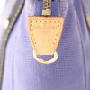 Louis Vuitton  Antigua shopping bag  in blue canvas  and natural leather - Detail D2 thumbnail