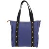 Louis Vuitton  Antigua shopping bag  in blue canvas  and natural leather - Detail D4 thumbnail