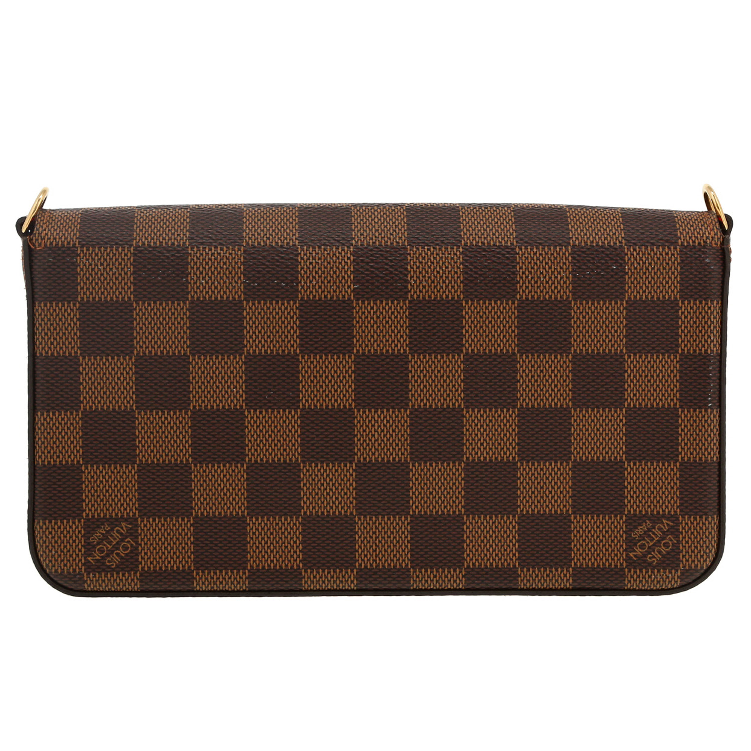 Louis Vuitton Félicie shoulder bag in ebene damier canvas - Detail D4