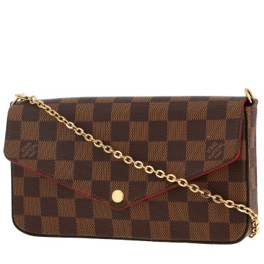 Borsa a tracolla Louis Vuitton  Félicie in tela a scacchi ebana