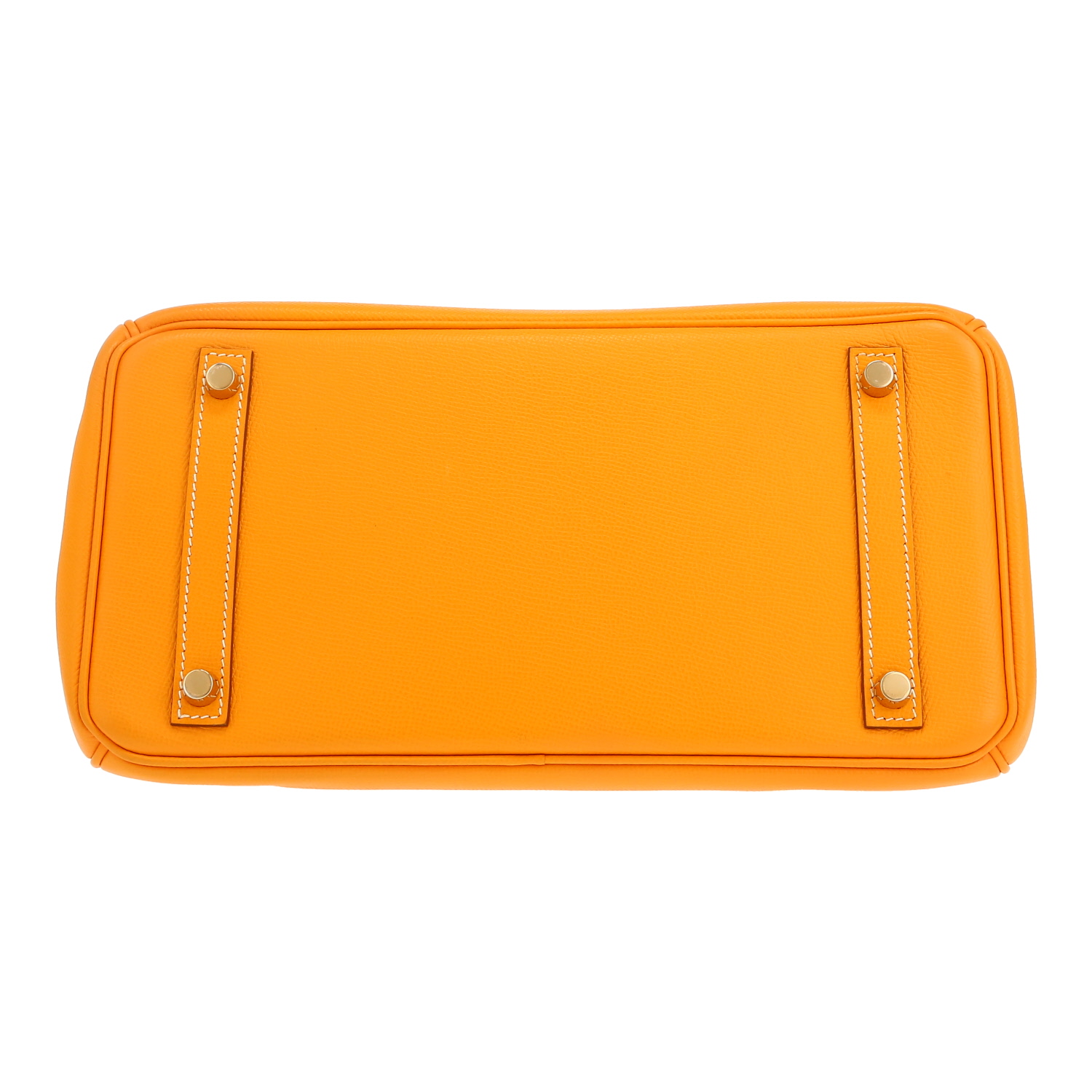 Bolso de mano Hermès  Birkin 30 cm en cuero epsom Jaune d'Or - Detail D1