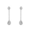 Boucheron Serpent Bohème earrings in white gold, diamonds and diamonds - 00pp thumbnail