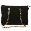 Prada  Nylon shopping bag  in black canvas - Detail D4 thumbnail