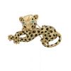 Broche Fred Panthère en or jaune, émail, diamants et émeraudes - 360 thumbnail