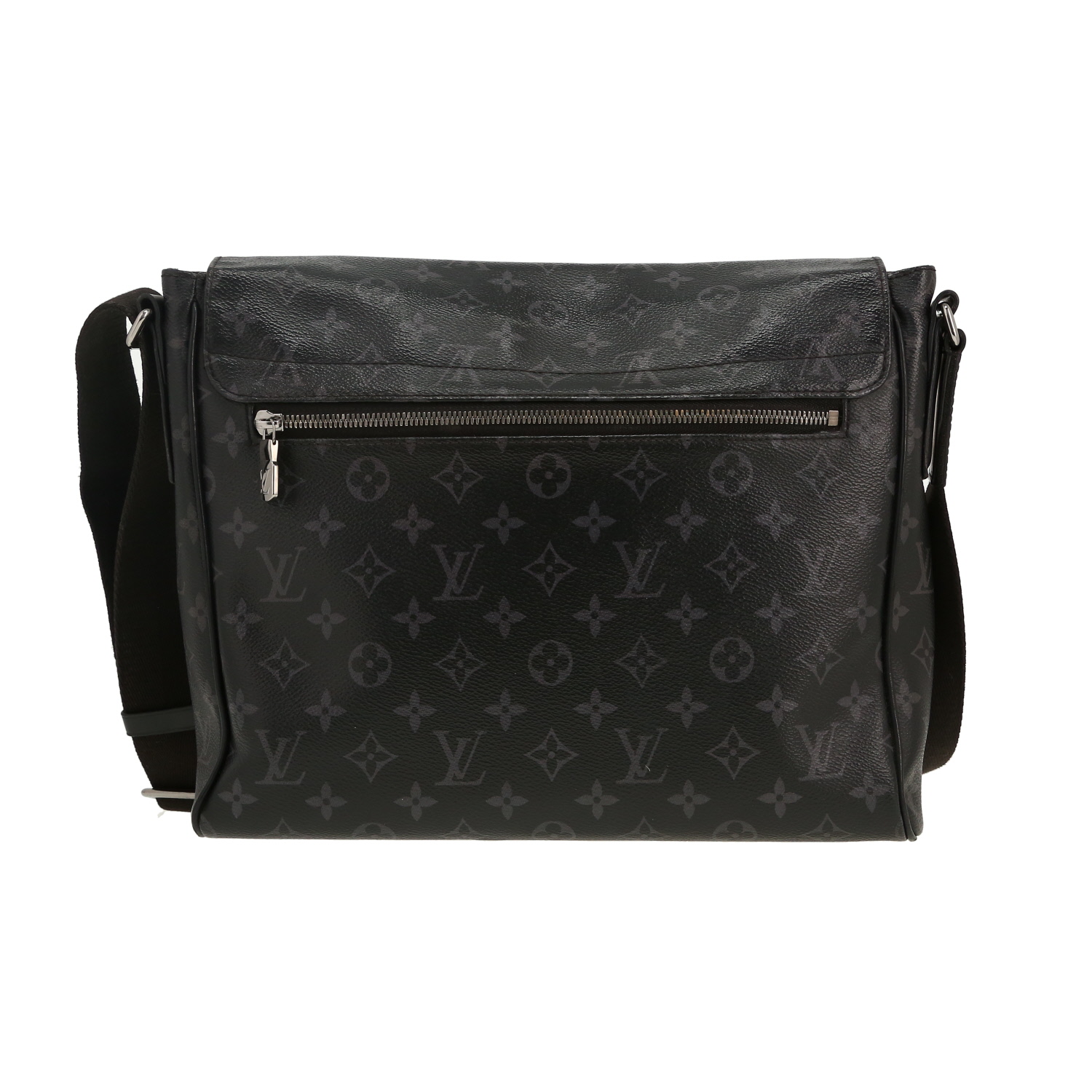Louis Vuitton  Messenger shoulder bag  in grey Graphite monogram canvas - Detail D2