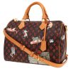 Sac à main Louis Vuitton  Speedy Editions Limitées en toile monogram noire et rouge et cuir naturel - 00pp thumbnail