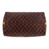 Bolso de mano Louis Vuitton  Speedy Editions Limitées Grace Coddington en lona Monogram negra y roja y cuero natural - Detail D1 thumbnail